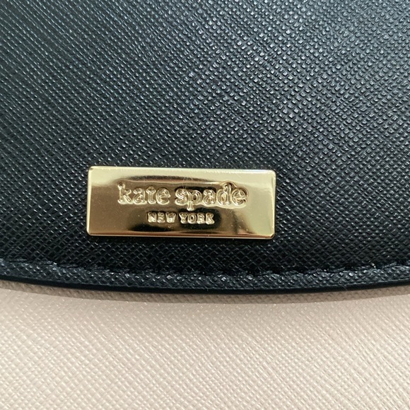 Kate Spade wallet crossbody purse nude and black - Picture 2 of 6
